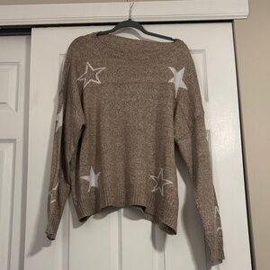 Boutique Star Patterned Brown Sweater